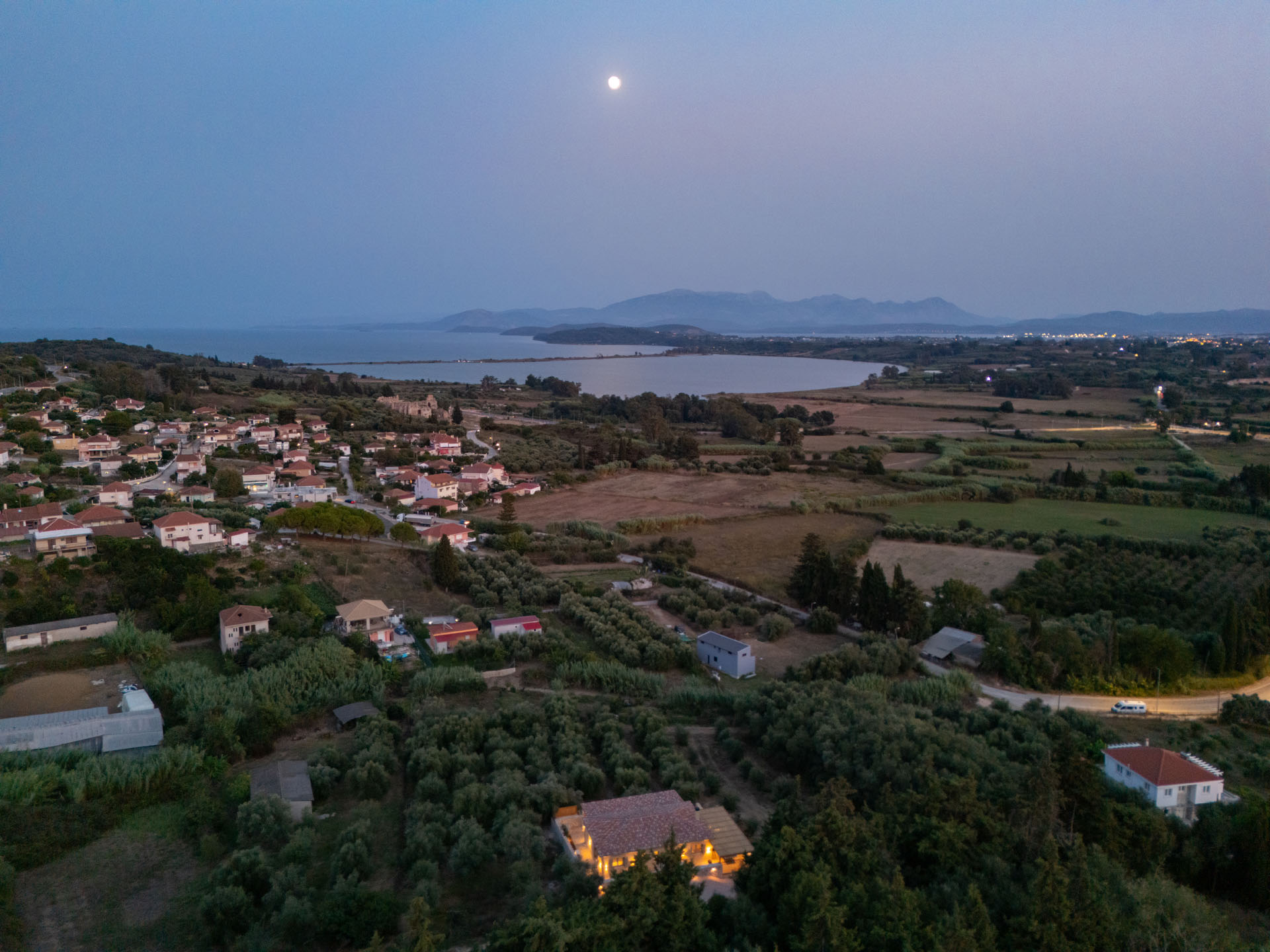 Moon over the Ambracian Gulf
